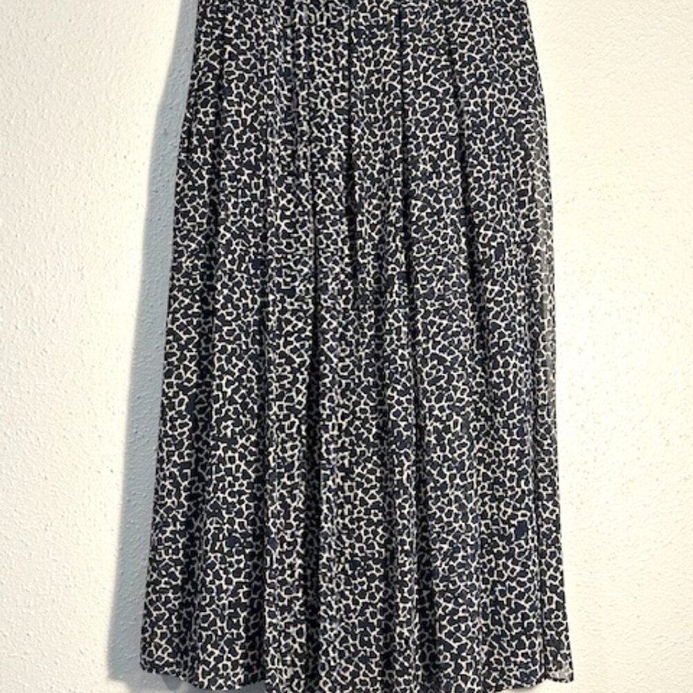 Who What Wear Pleated Blue Pattern Skirt Plus Size 22W